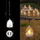 Valentine's Day Candle lights Solar Powered Waterproof Garden Lights Outdoor Balcony Hanging Lights Wedding Party Yard Lawn Lights Home Decoration Lanterns 3/6pcs