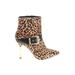 alice + olivia BY STACEY BENDET x ACBC Ankle Boots: Gold Leopard Print Shoes - Women's Size 39.5