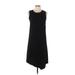 Victor Alfaro Collective Casual Dress - Shift Crew Neck Sleeveless: Black Print Dresses - Women's Size Medium