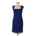 Adrianna Papell Cocktail Dress - Sheath: Blue Dresses - Women's Size 10