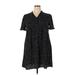 Shein Casual Dress - Shirtdress: Black Polka Dots Dresses - Women's Size 1X