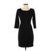 Banana Republic Factory Store Casual Dress - Mini: Black Solid Dresses - Women's Size 0 Petite