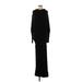 Yakira Bella Casual Dress - Sweater Dress: Black Dresses - Women's Size X-Small