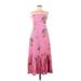 Free People Casual Dress: Pink Floral Motif Dresses - Women's Size Medium