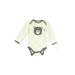 Baby Gear Long Sleeve Onesie: Ivory Bottoms - Size 3-6 Month