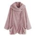 Dtydtpe Clearance Sales Cardigan for Women Ladies Double-Sided Plush Large Lapel Bat Sleeve Cardigan Jacket Plus Size Tops for Women Winter Coats for Women