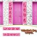 iOPQO Valentines Day Decorations Valentines Day Gifts Banner Decoration Home Valentine s Porch Sign Day Door Curtain Banner Home Decor Valentines Day Decor