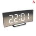 Digital Alarm Clocks Bedside Mains Powered LED Clock with Curved Z 5 V9S7