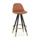 Paris Prix - Tabouret De Bar krill 87cm Marron & Noir