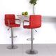 Tabourets de bar lot de 2 rouge bordeaux similicuir - Vidaxl