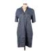 Theory Casual Dress - Shirtdress: Blue Dresses - Women's Size 12