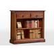 Wood Bros Old Charm Low Open Bookcase With Drawers OC2792 - Classic Finish