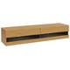 GFW Leon 150cm LED Wall TV Unit - Oak Effect