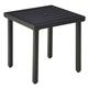 Outsunny Garden Side Table Coffee Table with Umbrella Hole for Patio Balcony, black