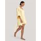 LILYSILK Ladies Short Dressing Gown Golden UK 22 Momme Silk Ultra-Soft Mini Length Dressing Gown S