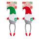 Plush Christmas Gonk Rope Dog Toy Tug Of War Squeaky Dog Puppy Stocking Filler Green Red