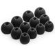 (Black) 12 x Silicone EarBuds Ear Tips For Sennheiser CX 3.00 CX 5.00 CX 6.00 CX 7.00 Earphones