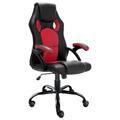 (Red) Gaming Chair Ergonomic Swivel Executive Office Chair Home Office Computer Desk Chair Faux Leather Rocking Racing Chair Mesh Fabric Leather Mater