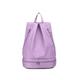 (Purple) Gym Waterproof Bag Separate Shoe Compartment Sports Beach Tote Fitness Travel