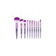 10 Pieces Crystal Glitter Makeup Brushes Premium Synthetic Fiber Makeup Brush for Foundation Powder Concealers Blush and Eyeshadow (Purple)