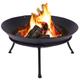 Large Cast Iron Fire Bowl Traditional Fire Pit Outdoor Heating Camping