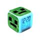 (green) Minecraft Alarm Clock Led Night Light Gift Style F