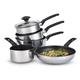 Prestige Cookware Set in Stainless Steel with Milk Pan - Non Stick - Pack of 4