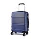 (24 inch Navy) KONO Luggage Suitcase Travel Trolley Case Bag Hard Shell ABS 4 Wheels Spinner 20 24 28 Inch Set