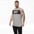 (834733 Nike Mens Vest [Grey,XL]) Nike Mens Vest Retro Big Logo Sports Gym Sleeveless Tank Top