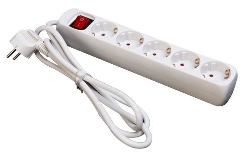 Lex 2er Set 5-fach Steckerleiste Kippschalter Steckdosenleiste Mehrfachstecker : 5-fach Image