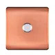 Trendiswitch Trendi Switch 1 Gang 1 Or 2 Way 150W Rotary Led Dimmer Light Switch In Copper