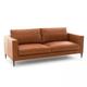 Oviala Business Ledersofa 3-Sitzer camel