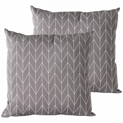 Oviala Business Satz von 2 quadratischen Kissen Polyester Apache 45x45x8 cm Image