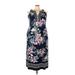 Rabbit Rabbit Rabbit Designs Casual Dress: Blue Floral Motif Dresses - Women's Size 22