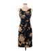 Rampage Clothing Company Casual Dress - Sheath: Black Floral Motif Dresses - Women's Size Medium