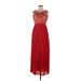 Rina Dhaka Cocktail Dress - Formal: Red Dresses - Women's Size 6 Petite