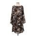 W118 by Walter Baker Casual Dress - Wrap: Brown Batik Dresses - New - Women's Size Small