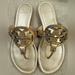 Tory Burch Shoes | Euc Tory Burch Miller Gold Sandals. Size 8 | Color: Gold | Size: 8