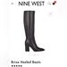 Nine West Shoes | Nine West Brixe Heeled Boots Knee High | Color: Black | Size: 6.5