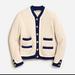 J. Crew Tops | J Crew Textured Boucl Lady Jacket | Color: Blue/White | Size: M