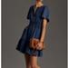 Anthropologie Dresses | Nwt Anthropologie Somerset Mini Dress In Denim | Color: Blue | Size: 1x