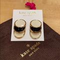 Kate Spade Jewelry | Nwt Kate Spade Sweetheart Scallops Stud Earrings | Color: Black/White | Size: Os