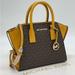 Michael Kors Bags | Michael Kors Avril Small Tz Satchel Bag | Color: Brown/Orange | Size: Small