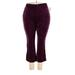 Fashion Bug Sweatpants - High Rise: Burgundy Activewear - Women's Size 20 Petite