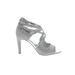 Fioni Heels: Silver Marled Shoes - Women's Size 6
