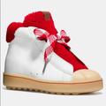 Coach Shoes | Nwt Coach High Top Hiker Sneaker Boots | Color: Red/White | Size: 8.5