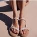 Madewell Shoes | Madewell Hallie Espadrille Leather White Sandal Size 7.5 Nib | Color: Cream/Tan | Size: 7.5