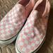 Vans Shoes | Baby Pink Checkered Vans | Color: Pink/White | Size: 7.5