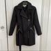 Michael Kors Jackets & Coats | Michael Kors Wool Blend Belted Coat | Color: Black/Gray | Size: Xs