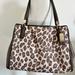 Coach Bags | Coach Madison Ocelot Jacquard Cafe Carryall Purse | Color: Brown/Tan | Size: Os